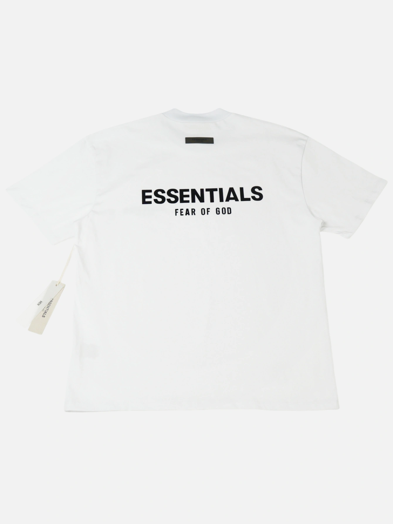 Essentials Light Oatmeal Double-Row Flocked T-Shirt | US Warehouse - Lulualo