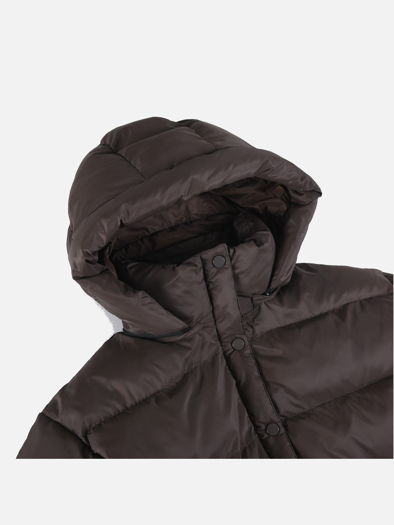 Alo Aspen Love Cropped Hooded Puffer Jacket - Coffee Brown - Lulualo