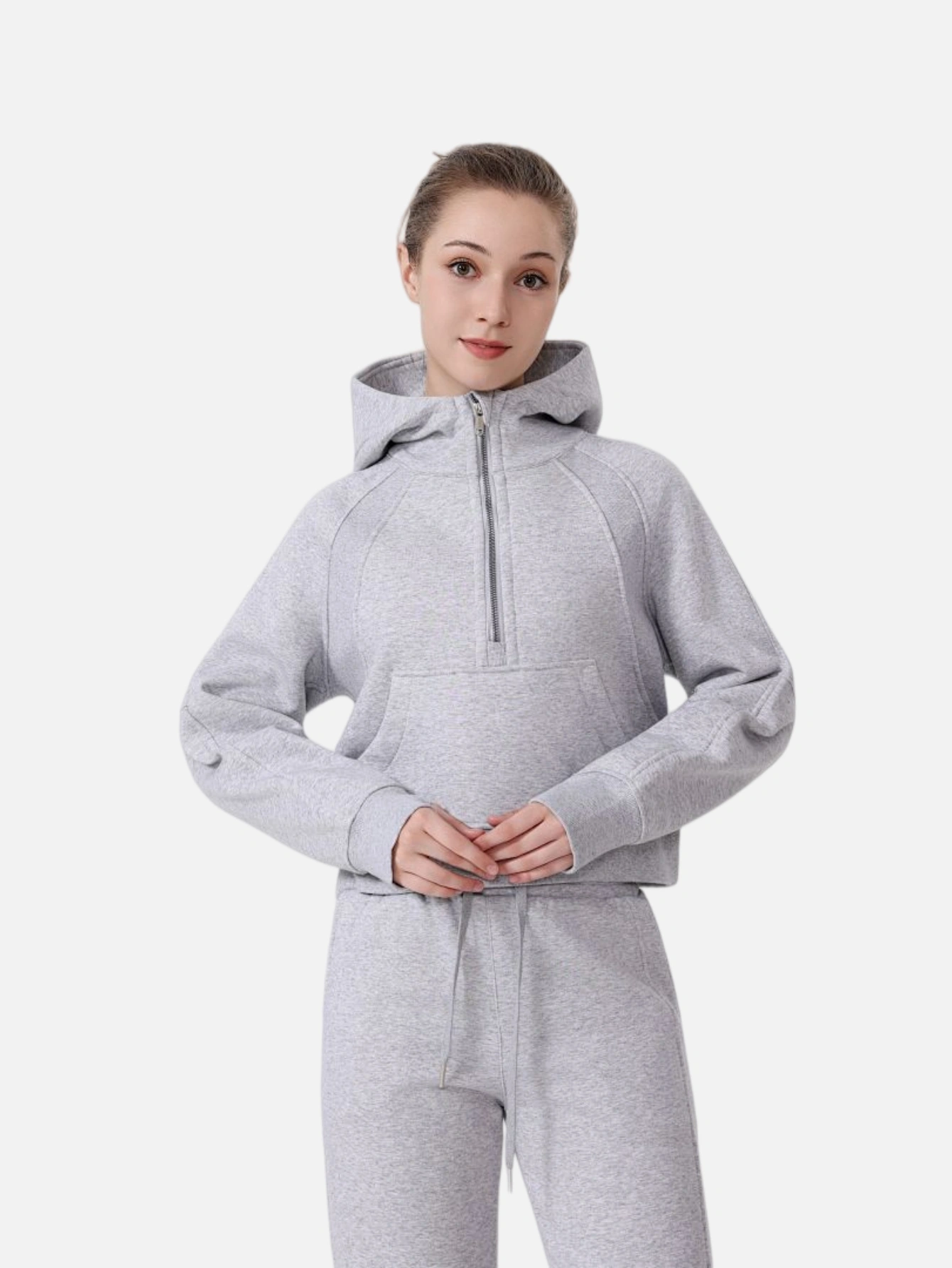 lululemon Cropped Half-Zip Hoodie - Lulualo