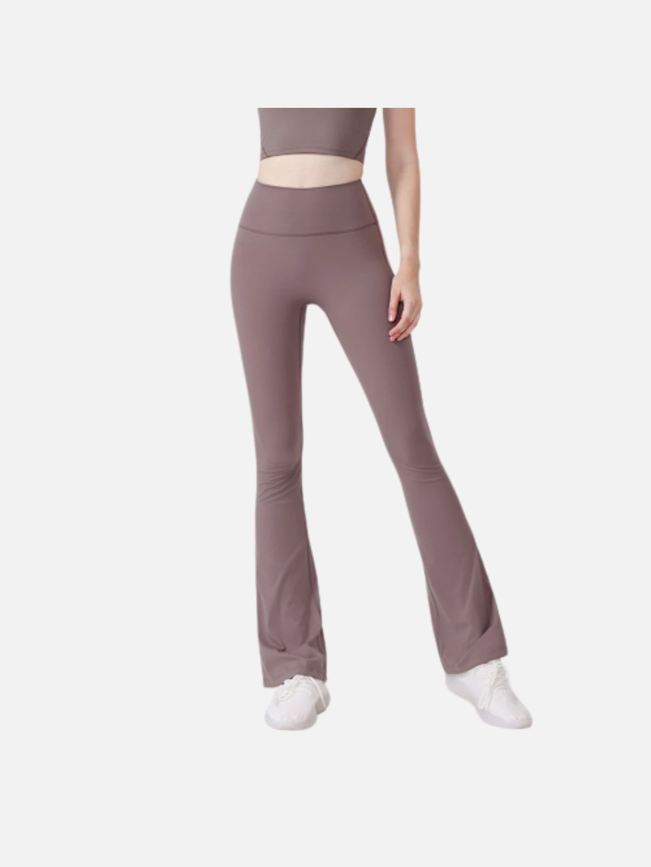 Women's High-Waist Split Flare Yoga Pants - Lulualo