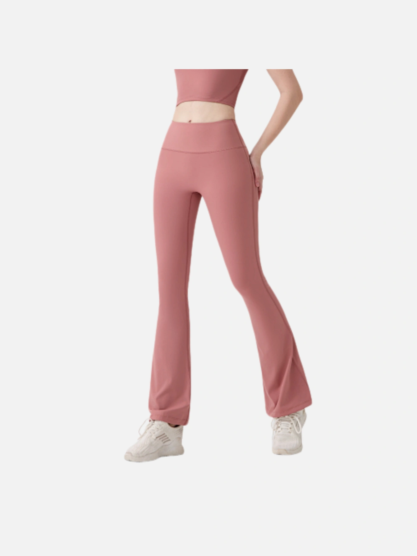 Women's High-Waist Split Flare Yoga Pants - Lulualo