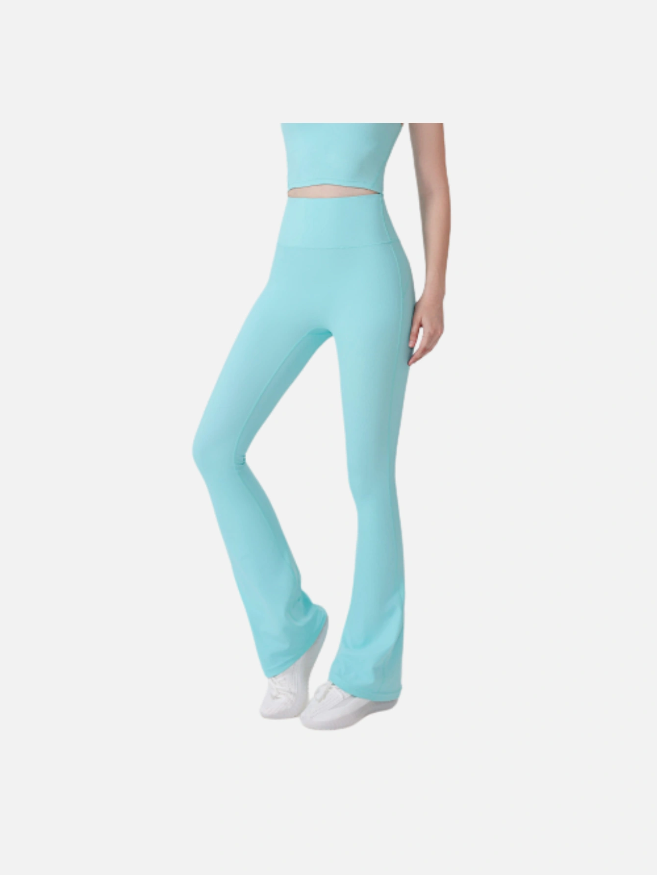 Women's High-Waist Split Flare Yoga Pants - Lulualo