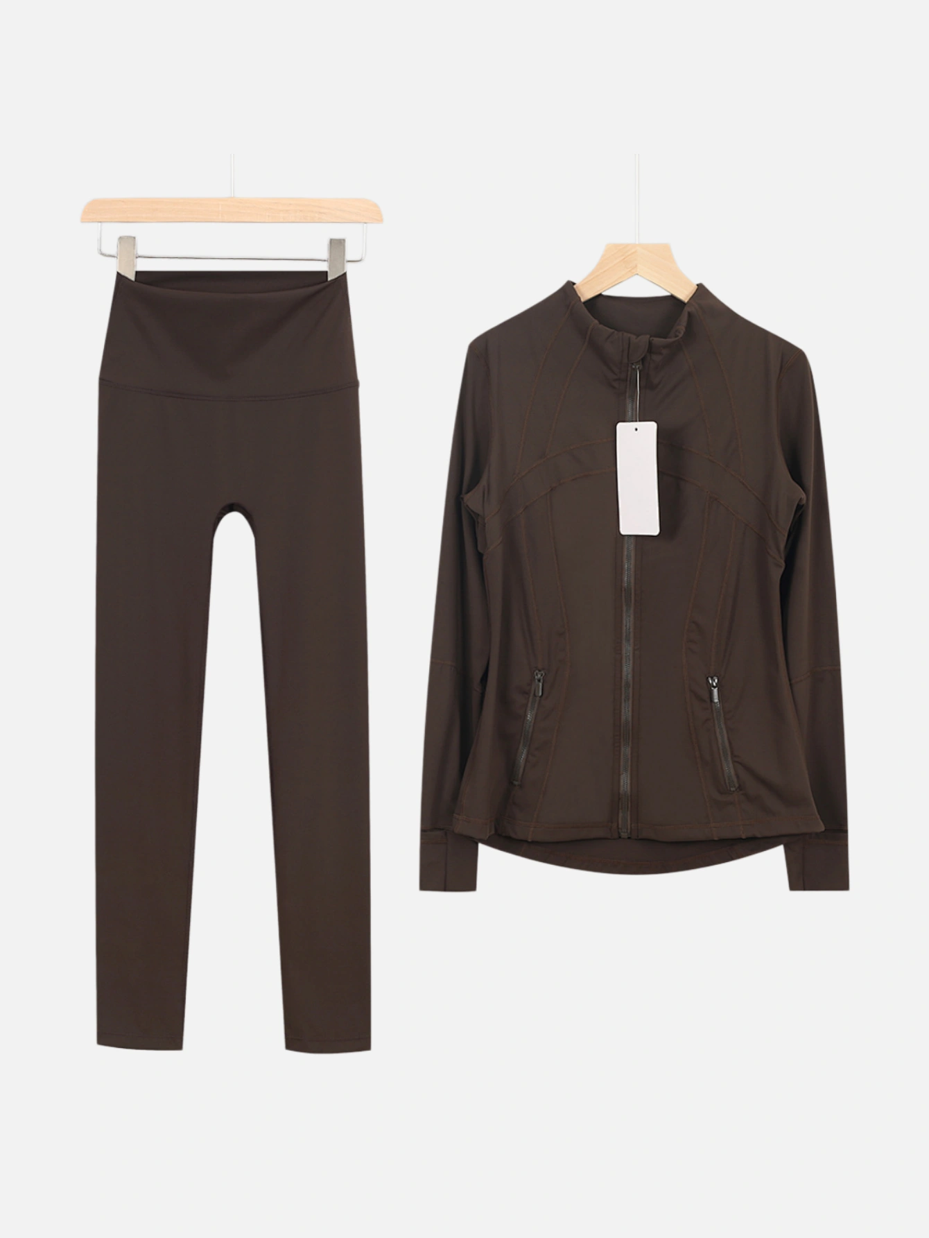 lululemon Zip-Up Jacket & High-Waist Slim Pants 2-Piece Set - Lulualo