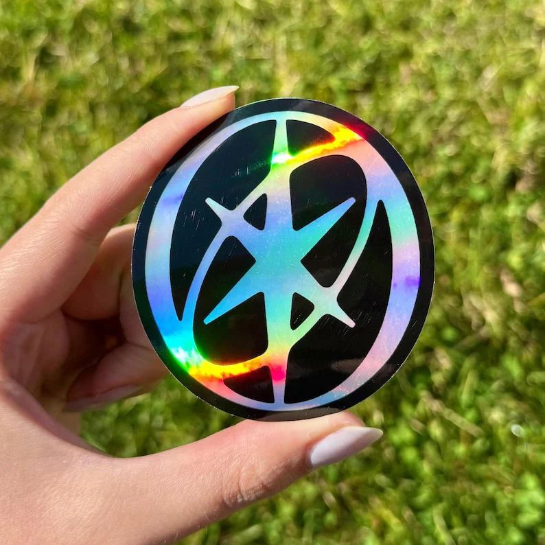 KATSEYE Holographic Logo Sticker Weatherproof Eyekons - KATSEYE MERCH​