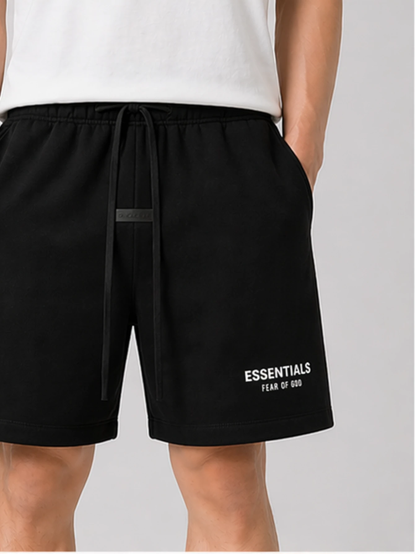Essentials Meteorite Black Shorts | US Warehouse - Lulualo