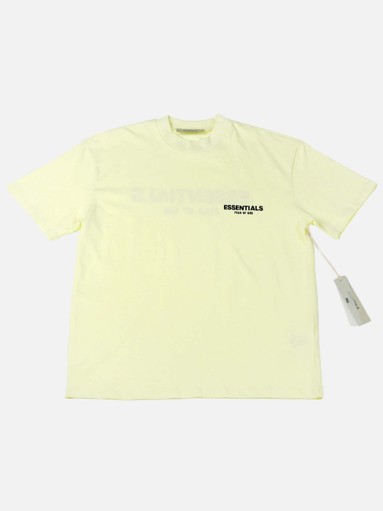 Essentials Wheat Double-Row Flocked T-Shirt available from our US warehouse