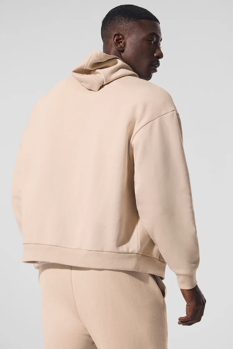 [Fast Ship From US Warehouse]Embroidered Logo Full Zip Hooded Jacket - Lulualo