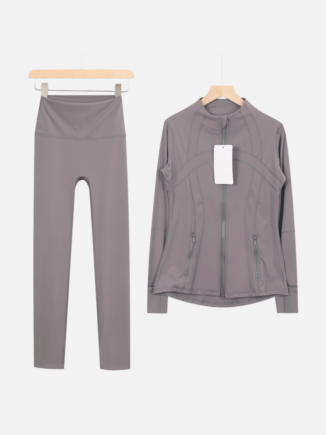 lululemon Zip-Up Jacket & High-Waist Slim Pants 2-Piece Set - Lulualo