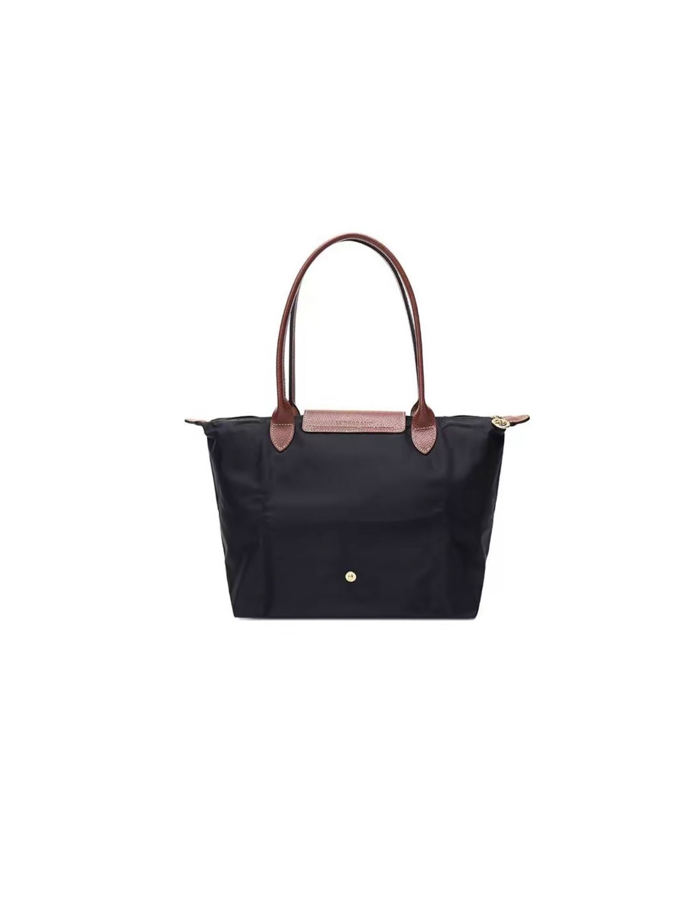 [Fast Ship From US Warehouse]Classic Leather Trim Nylon Tote Handbag - Lulualo