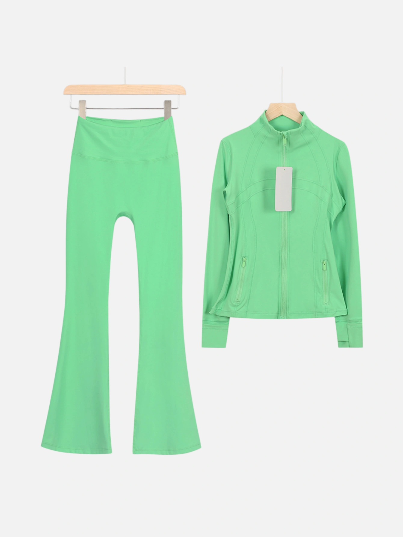 lululemon Zip-Up Jacket & Flared Pants 2-Piece Set - Lulualo