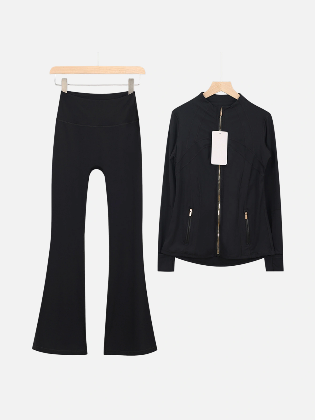 lululemon Zip-Up Jacket & Flared Leggings 2-Piece Set - Lulualo