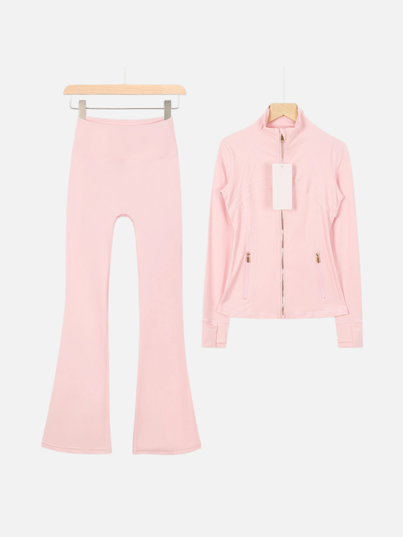 lululemon Zip-Up Jacket & Flared Leggings 2-Piece Set - Lulualo
