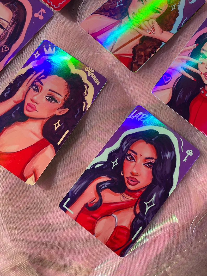 KATSEYE Holographic Photocards For Collectors And Kpop Fans With Premium Finish 8.5 x 5.4 cm - KATSEYE MERCH​