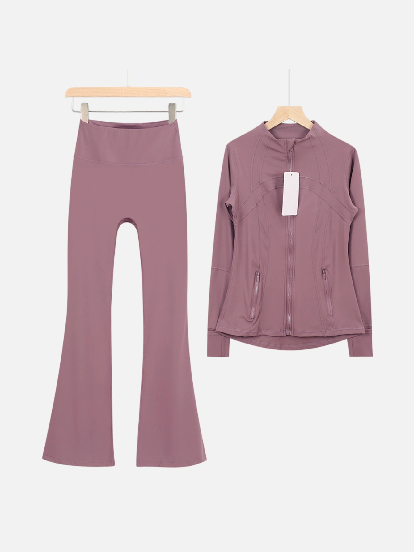 lululemon Zip-Up Jacket & Flared Pants 2-Piece Set - Lulualo