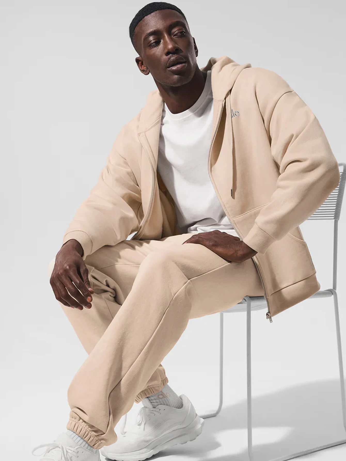 Lululemon Beige Full-Zip Hooded Jacket | US Warehouse - Lulualo