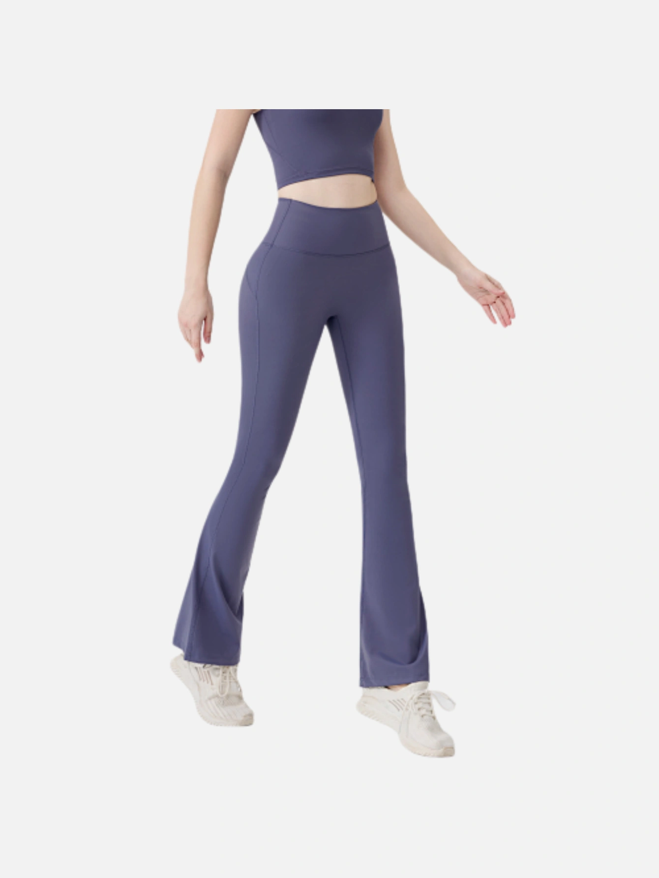 Women's High-Waist Split Flare Yoga Pants - Lulualo
