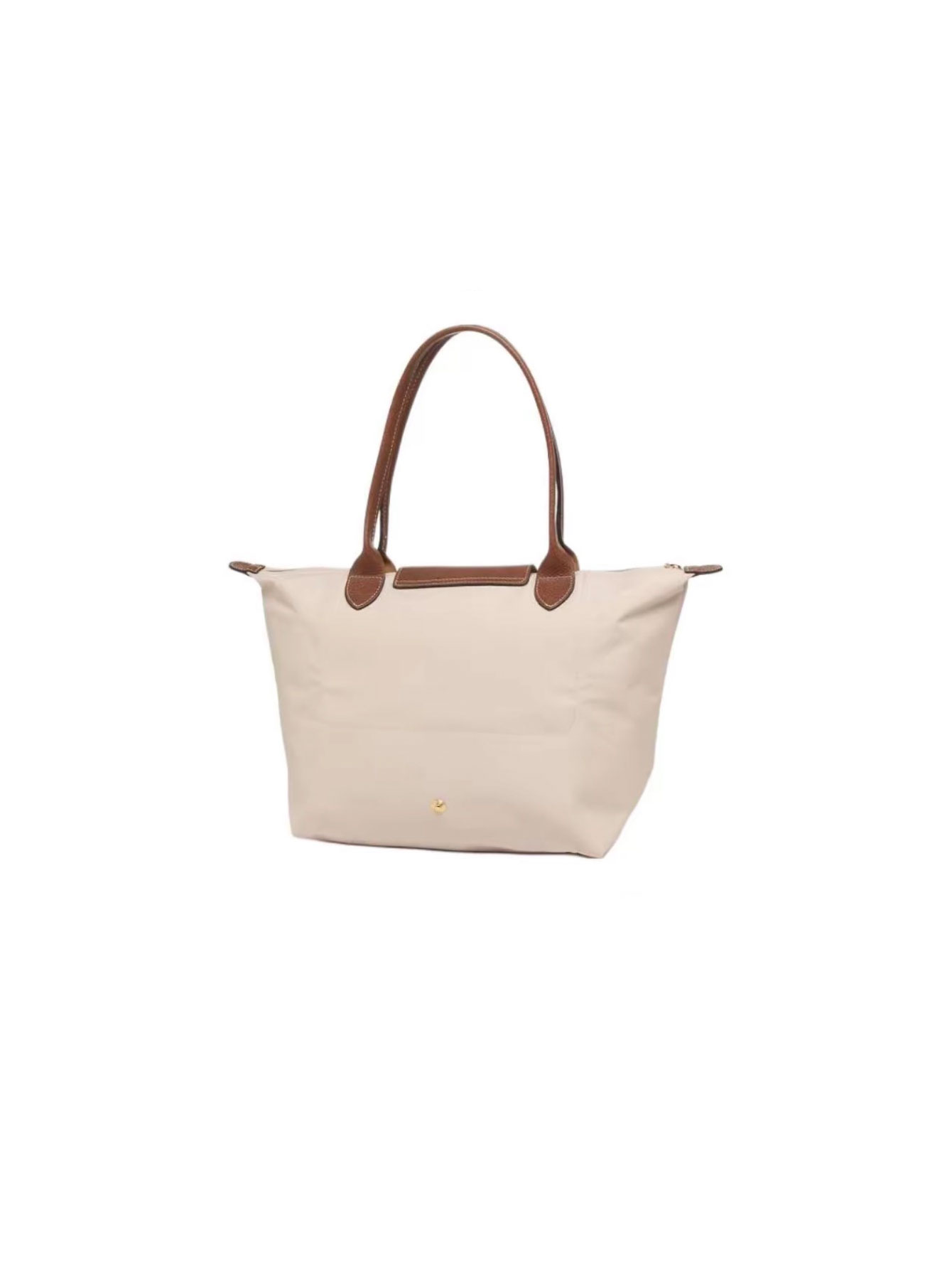 [Fast Ship From US Warehouse]Classic Leather Trim Nylon Tote Handbag - Lulualo