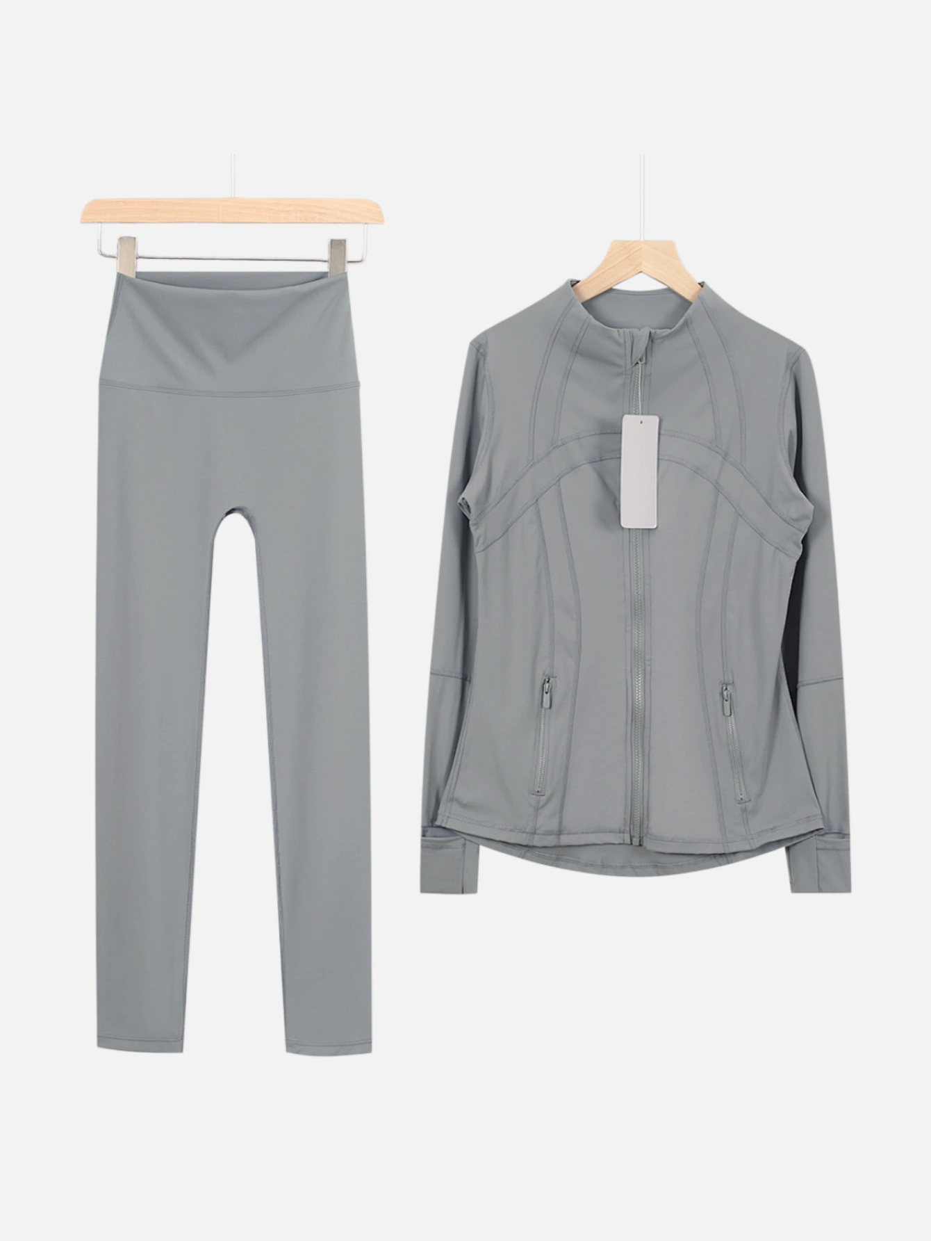 lululemon Zip-Up Jacket & High-Waist Slim Pants 2-Piece Set - Lulualo