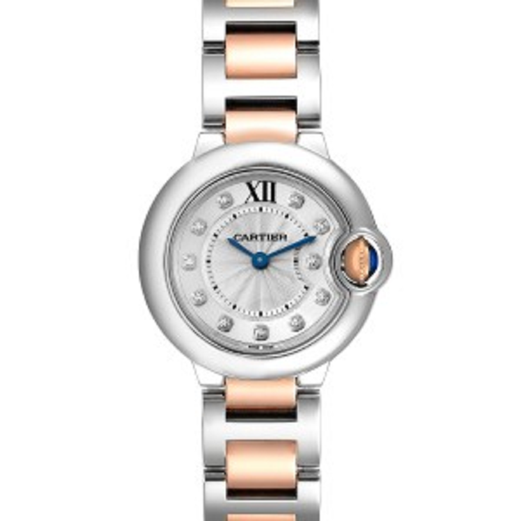 【Super Clone】BALLON BLEU Rose Gold Mix Diamond Dial 36mm