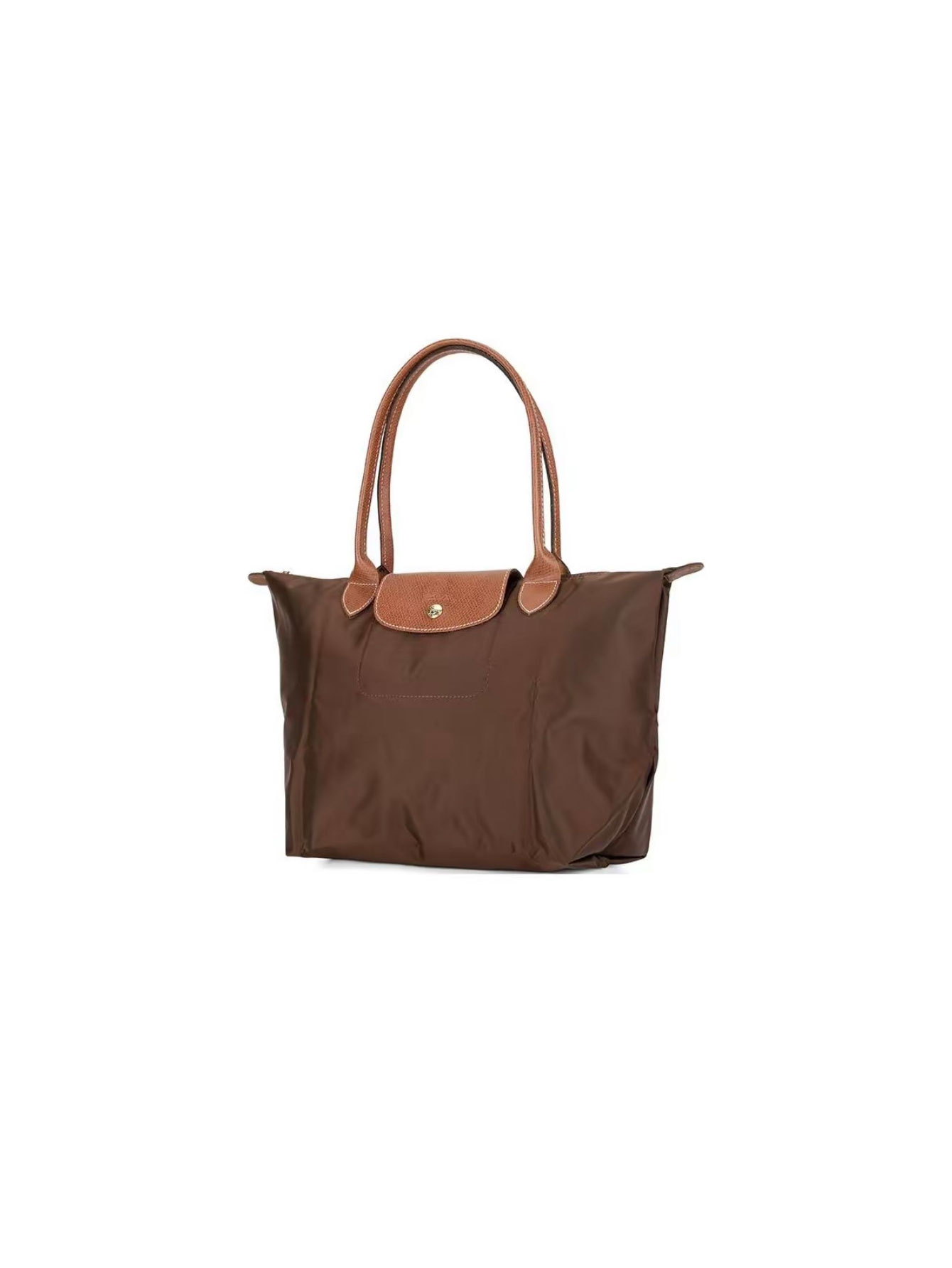 [Fast Ship From US Warehouse]Classic Leather Trim Nylon Tote Handbag - Lulualo