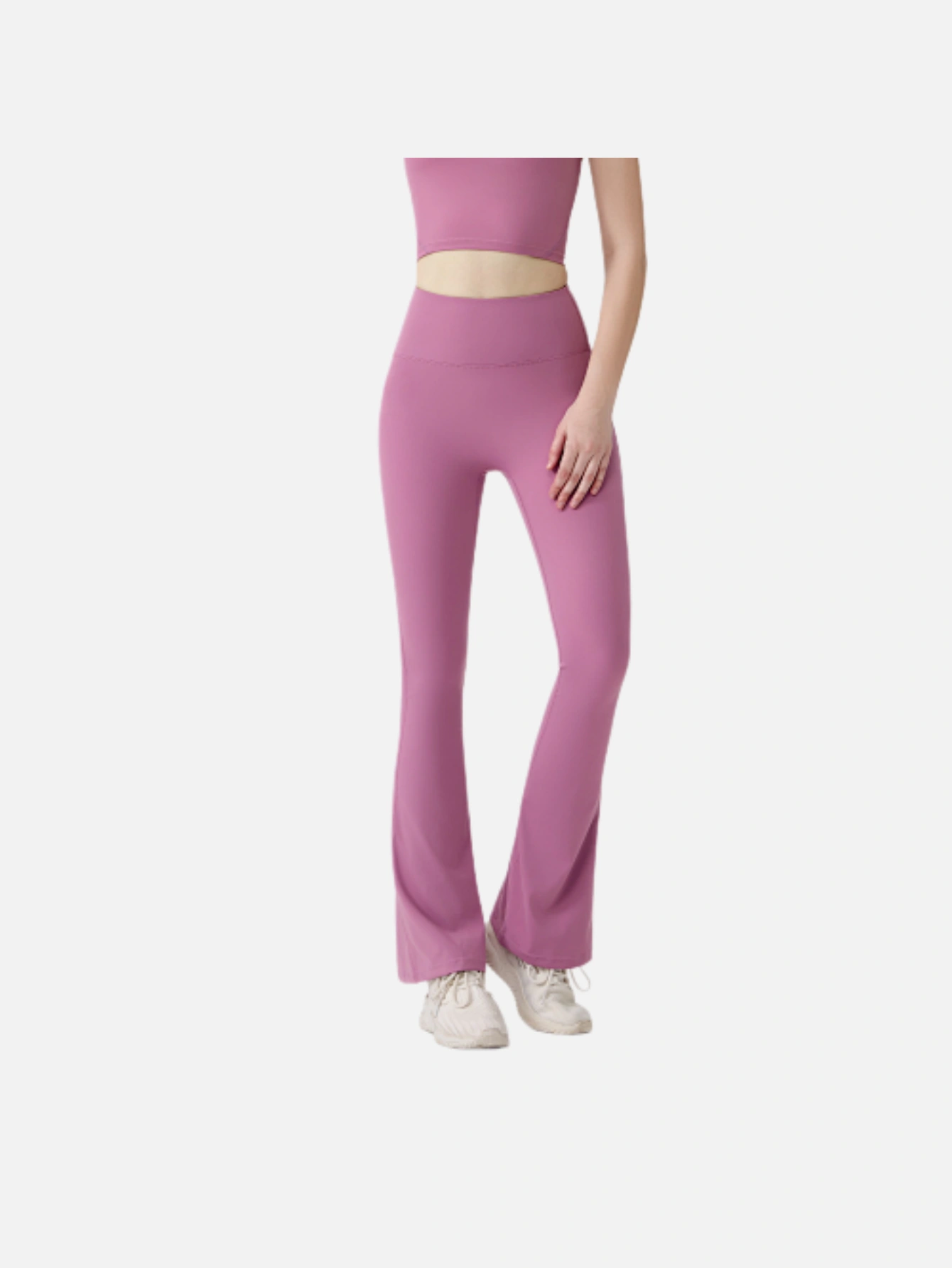 Women's High-Waist Split Flare Yoga Pants - Lulualo
