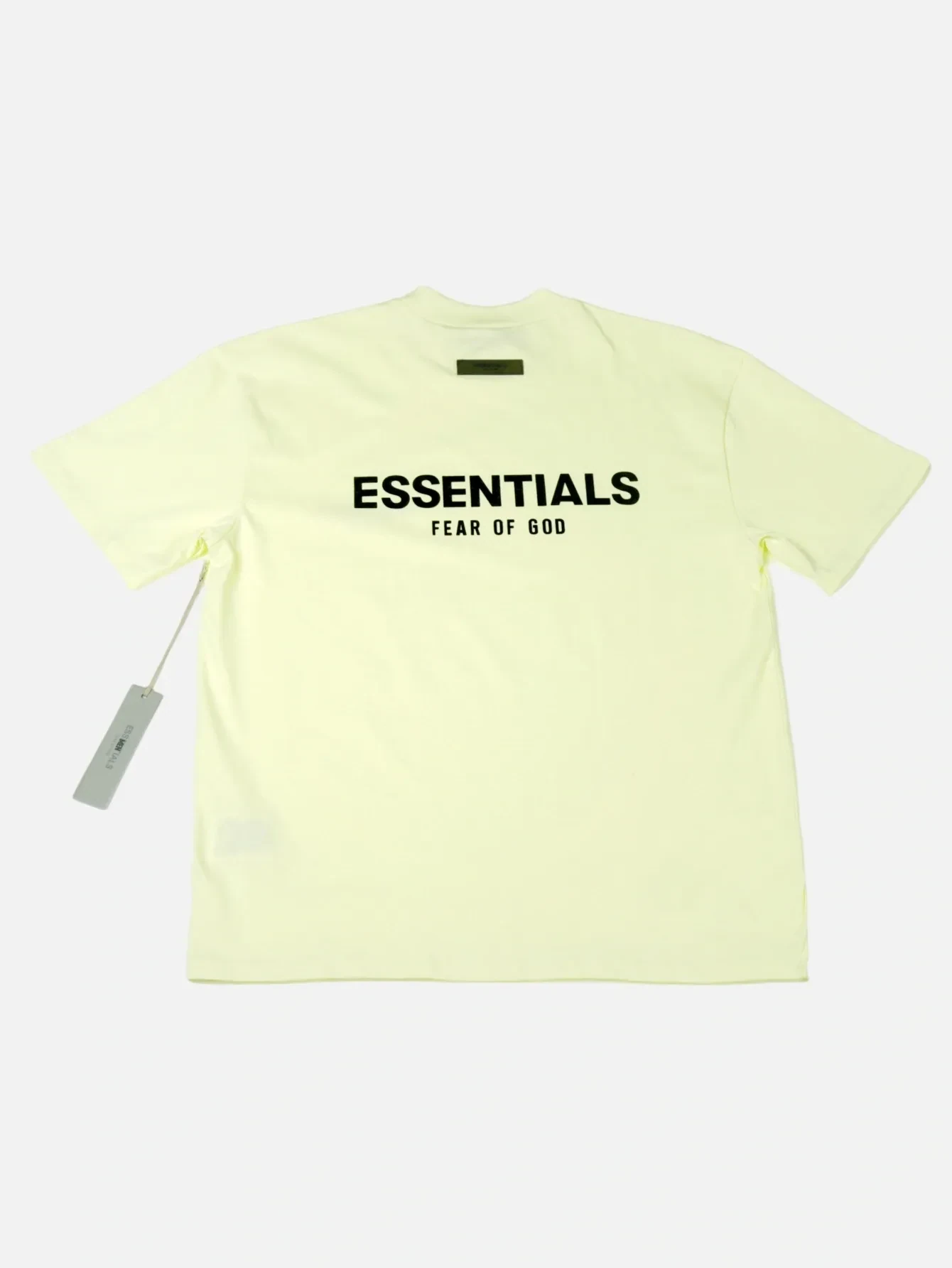 Essentials Wheat Double-Row Flocked T-Shirt | US Warehouse - Lulualo