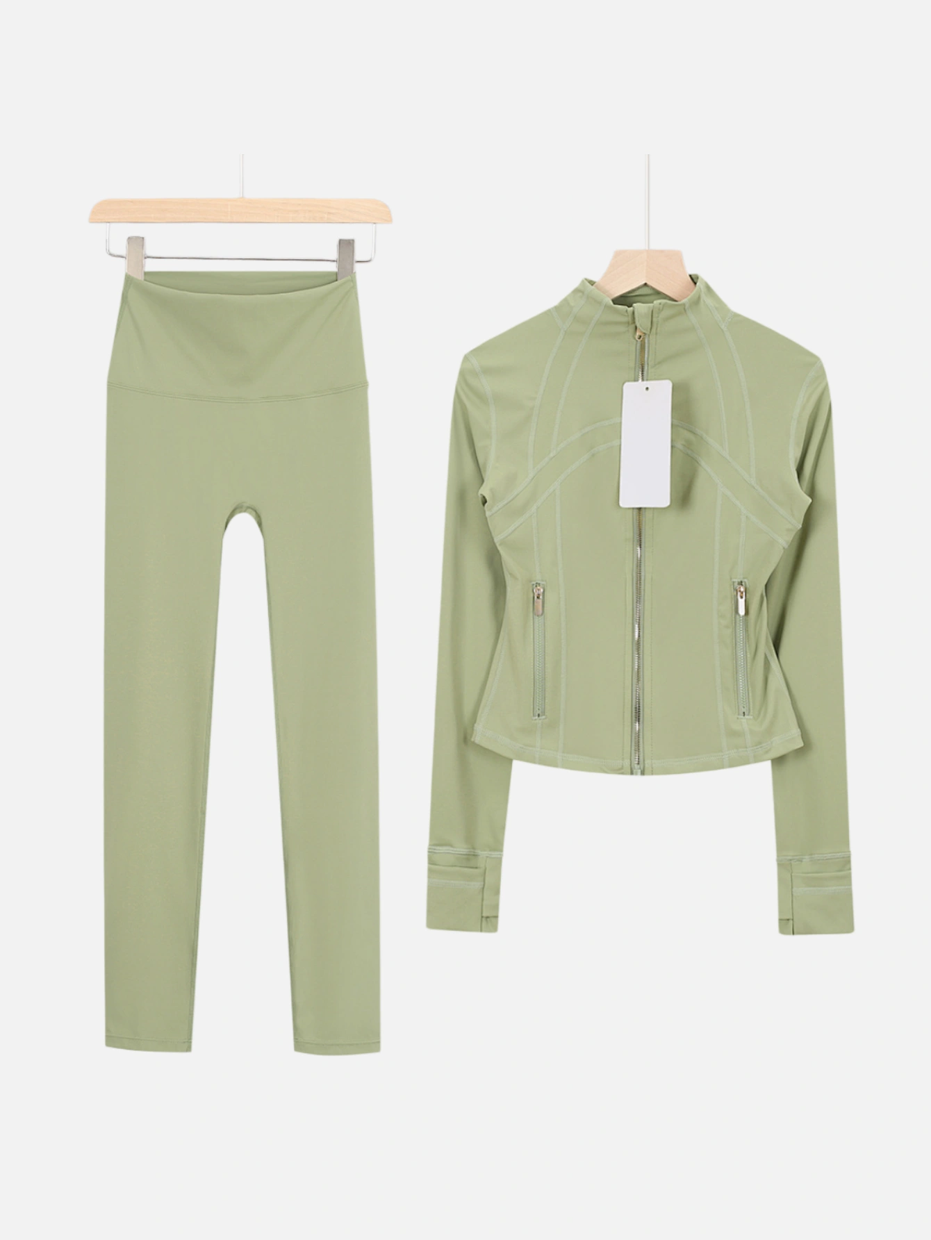 lululemon Cropped Zip-Up Jacket & High-Waist Slim Pants 2-Piece Set - Lulualo