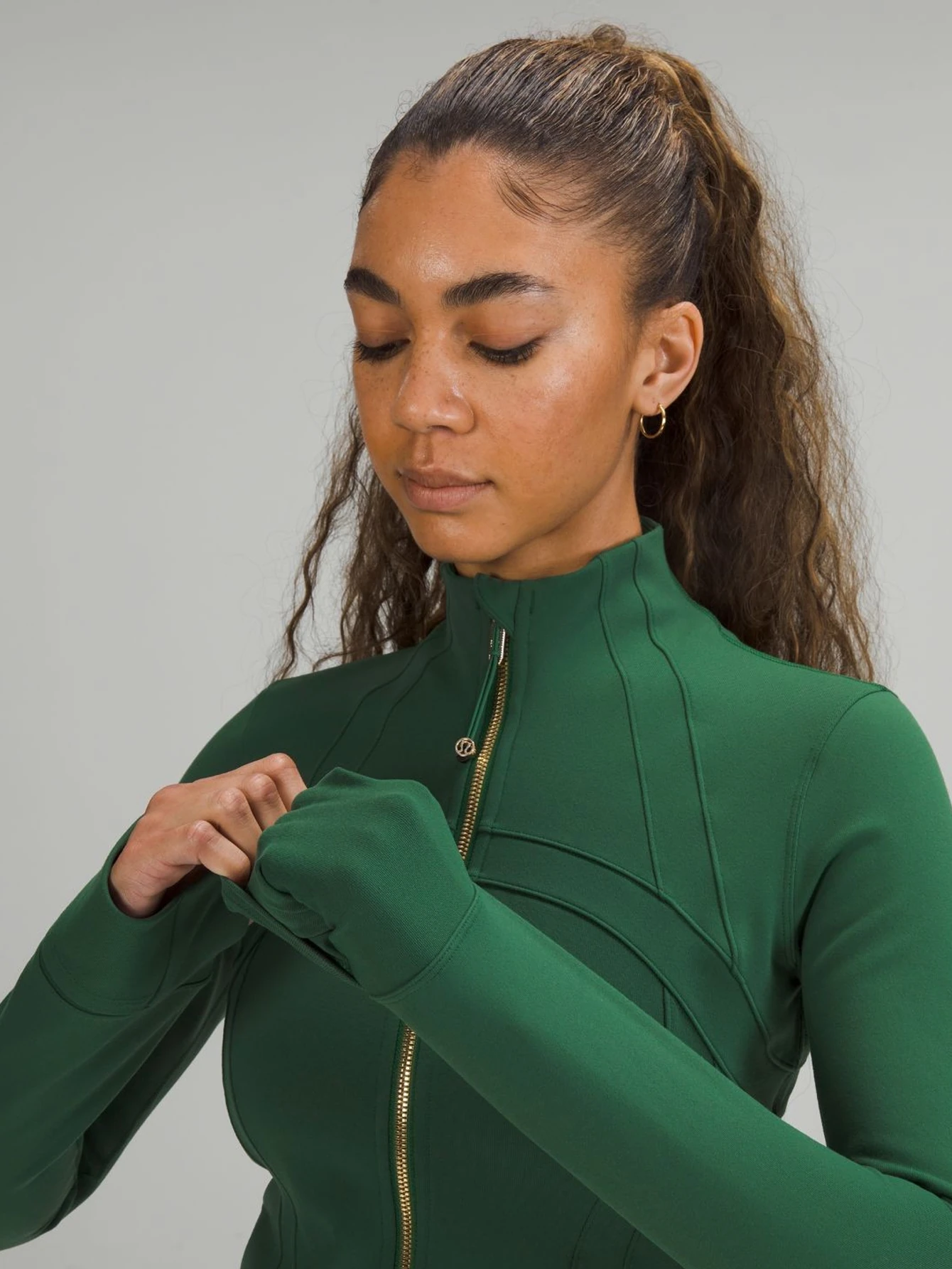 Lululemon Green Gold-Zip Athletic Jacket | US Warehouse - Lulualo