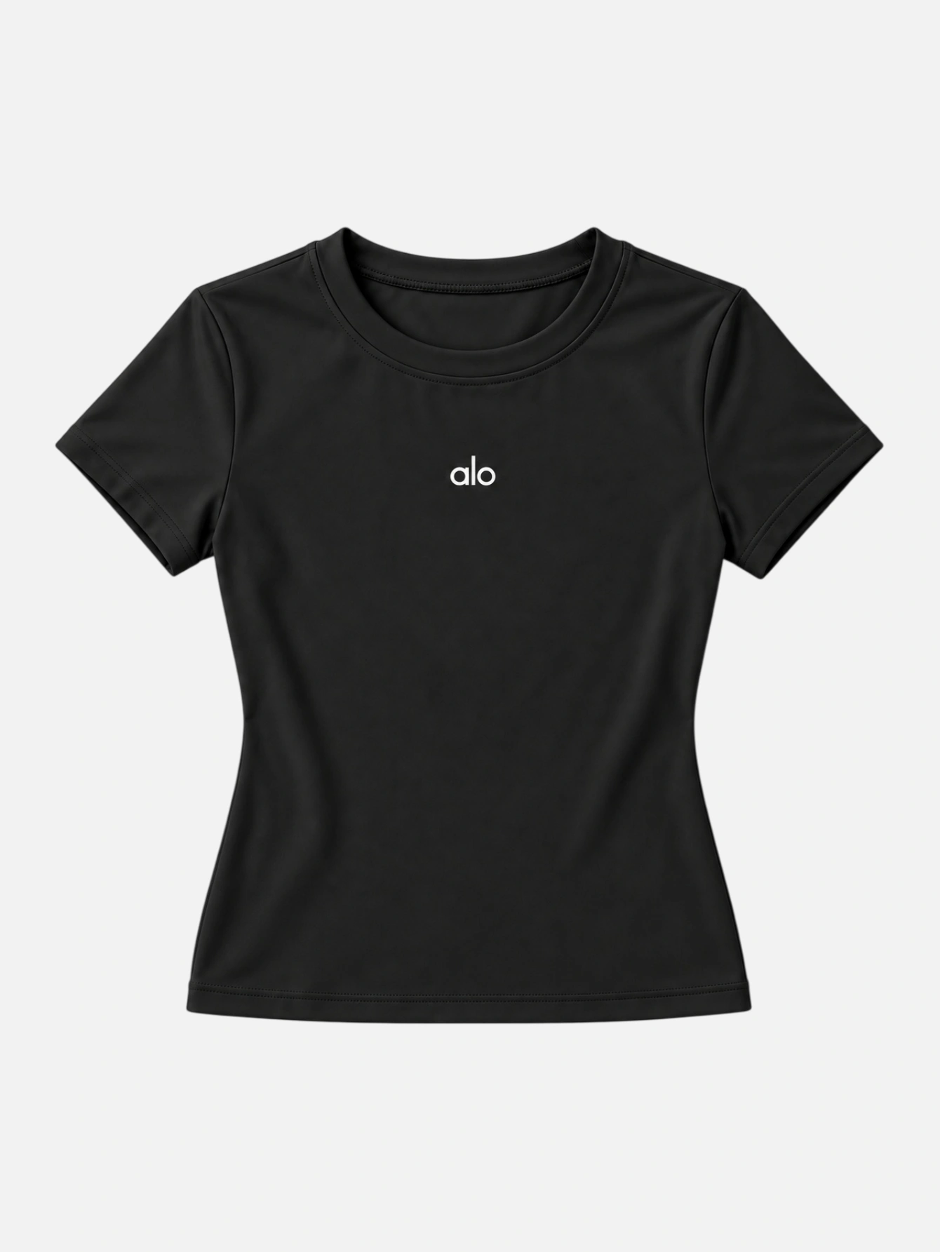 ALO Sculpting Slim-Fit Short-Sleeve Athletic Top - Lulualo