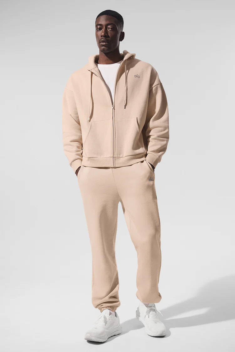 [Fast Ship From US Warehouse]Embroidered Logo Full Zip Hooded Jacket - Lulualo