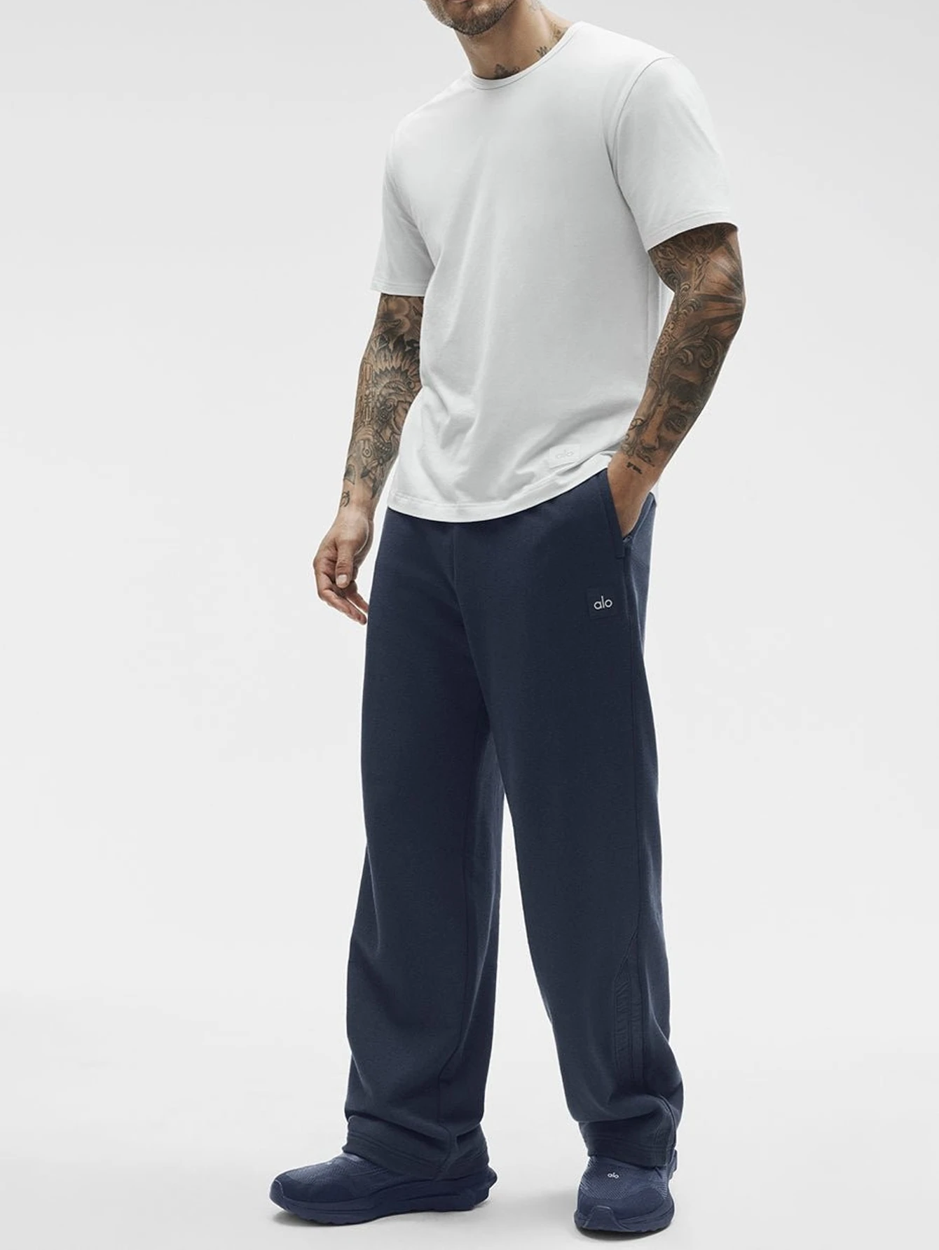 Alo White Men's T-Shirt | US Warehouse - Lulualo