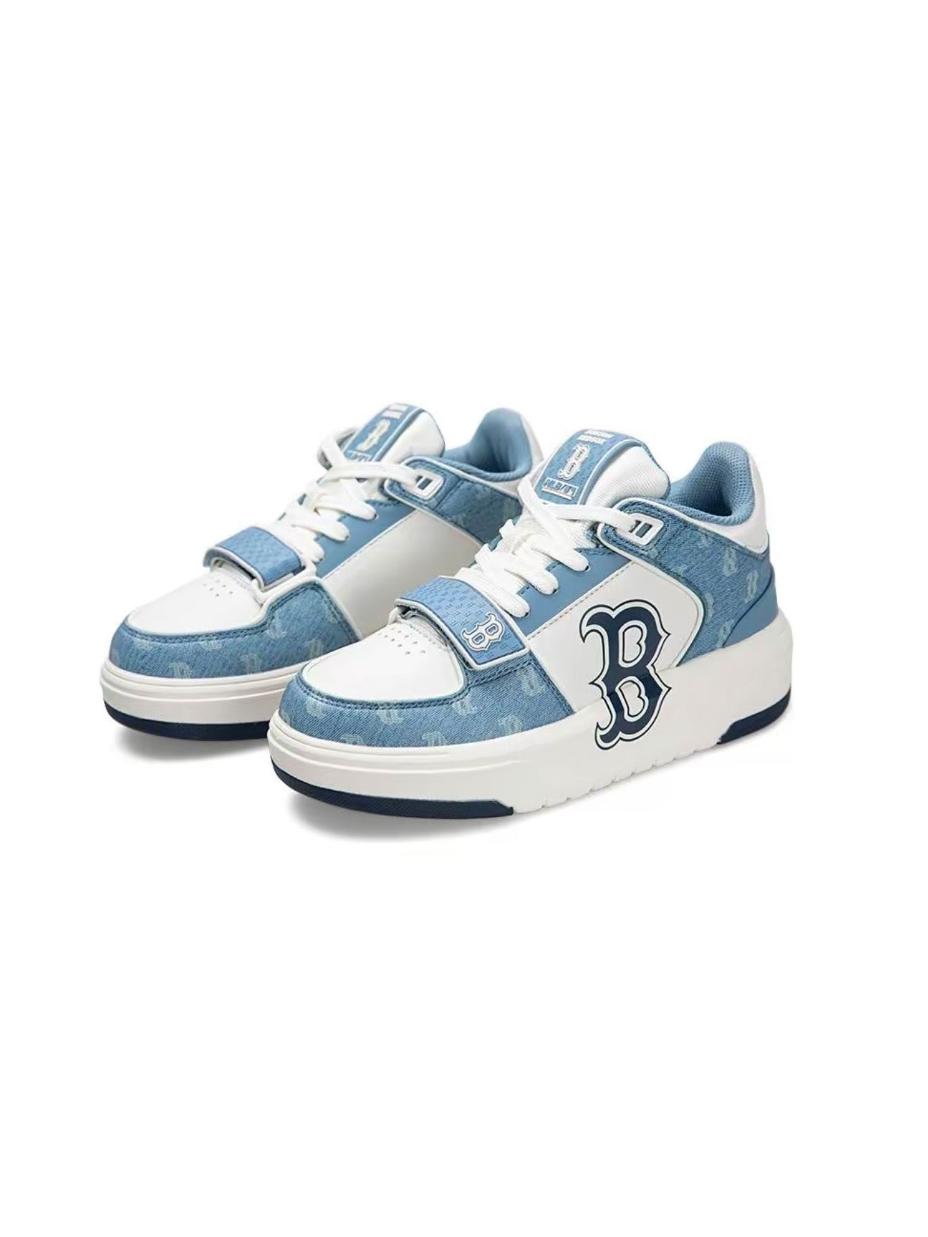 Chunky Liner Mid Sneakers New York Yankees Monogram Casual Shoes Unisex Thick-Sole Platform Trainers Multi-Colors Available Retro Streetwear Style for Men Women - Lulualo