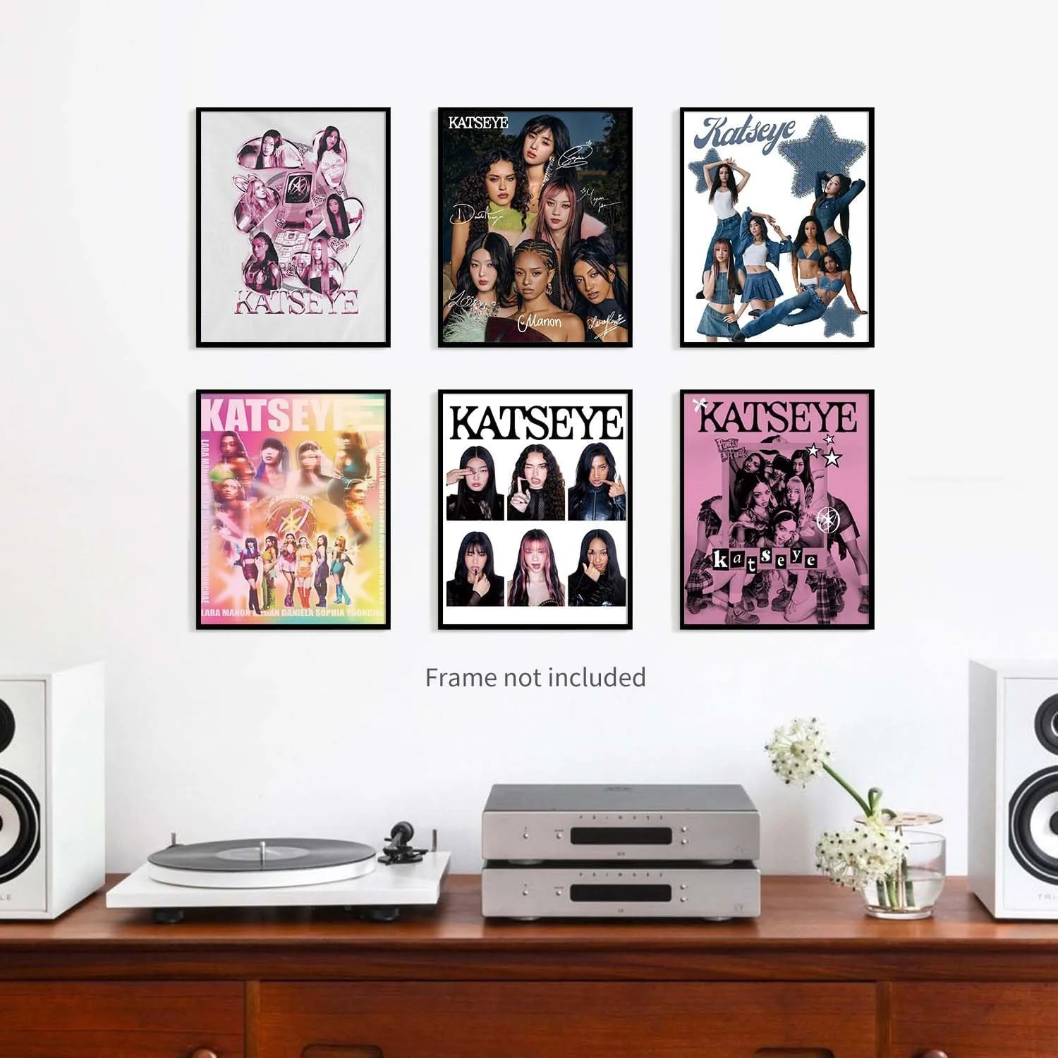 Tuocyder Katseye Poster Set 6 Teens Room Decor Aesthetic - KATSEYE MERCH​