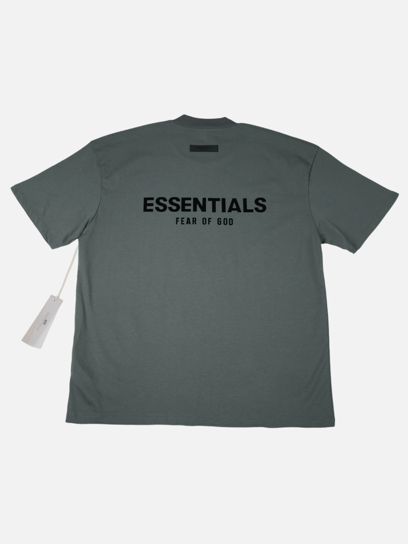 Essentials Taupe Double-Row Flocked T-Shirt | US Warehouse - Lulualo