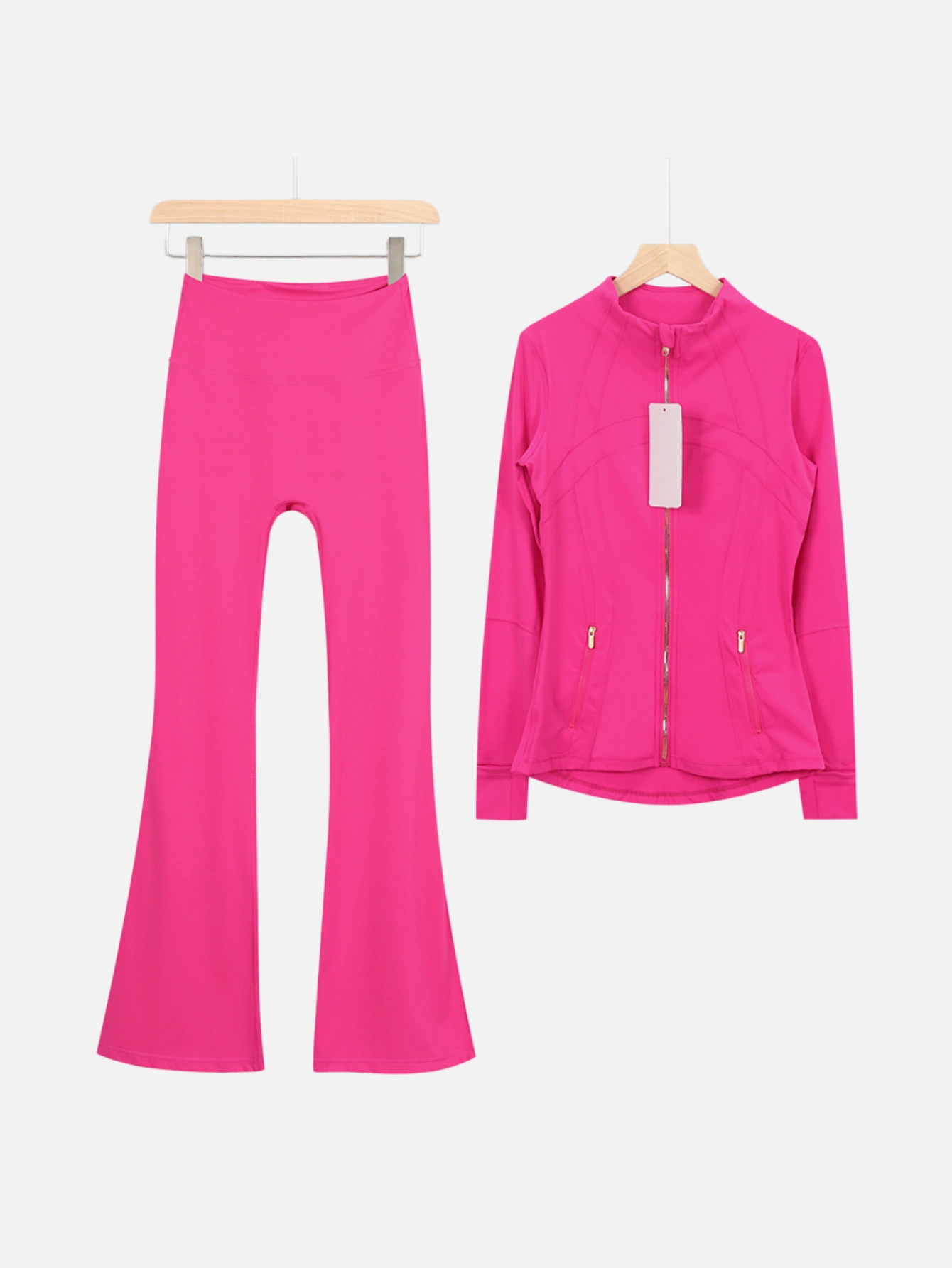 lululemon Zip-Up Jacket & Flared Leggings 2-Piece Set - Lulualo