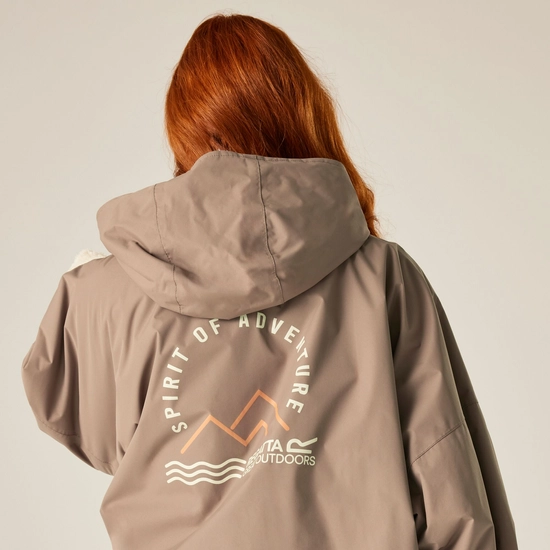 Adult Waterproof Changing Robe | Mocha