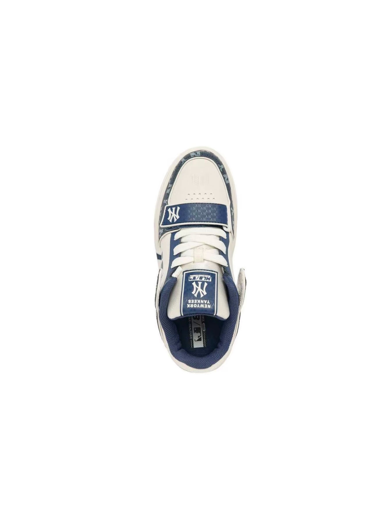 Chunky Liner Mid Sneakers New York Yankees Monogram Casual Shoes Unisex Thick-Sole Platform Trainers Multi-Colors Available Retro Streetwear Style for Men Women - Lulualo