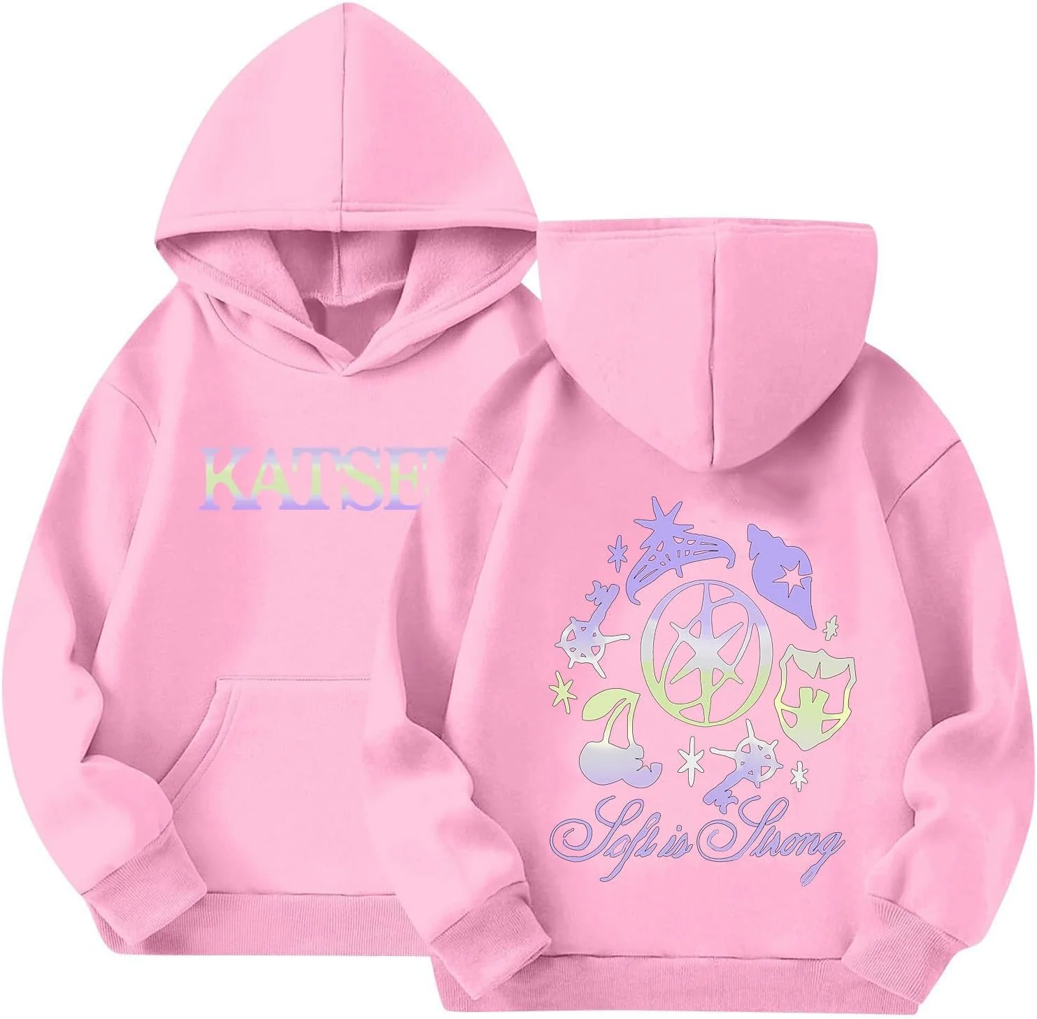 Kids Graphic KATSEYE Hoodie – Cozy Casual Pullover - KATSEYE MERCH​