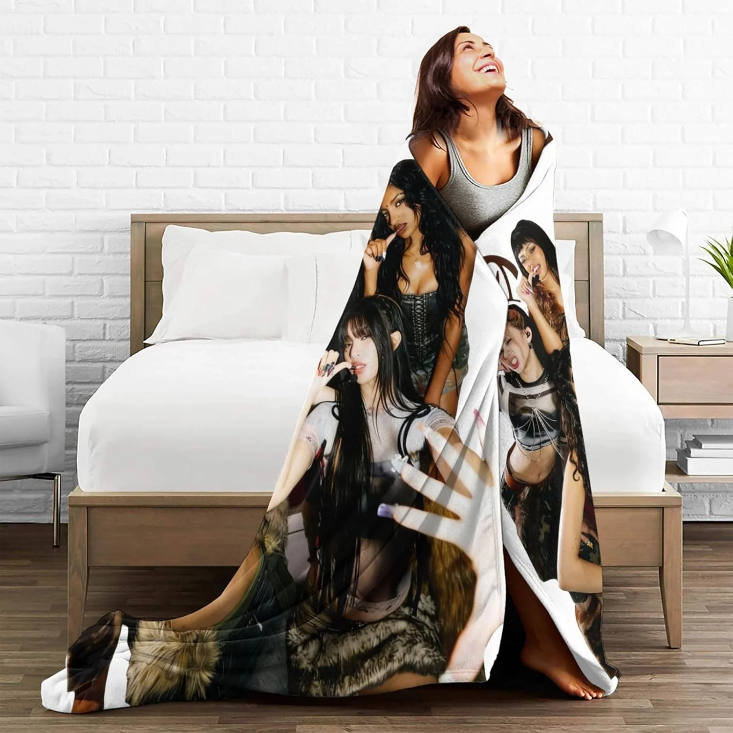 KATSEYE Gnarly Member Photo Fleece Blanket - KATSEYE MERCH​