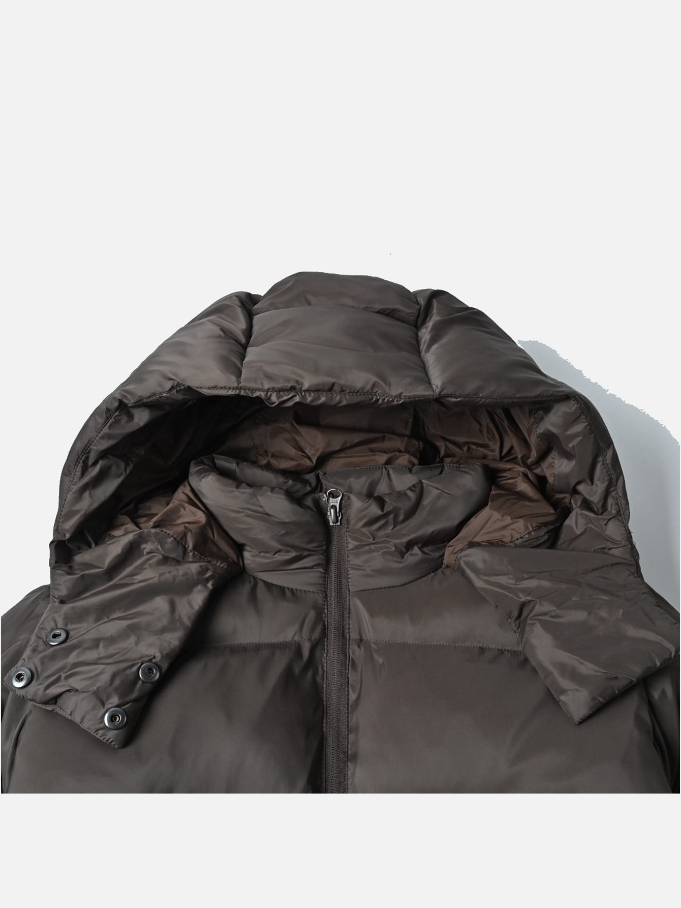 Alo Foxy Cropped Hooded Puffer Jacket - Coffee Brown - Lulualo