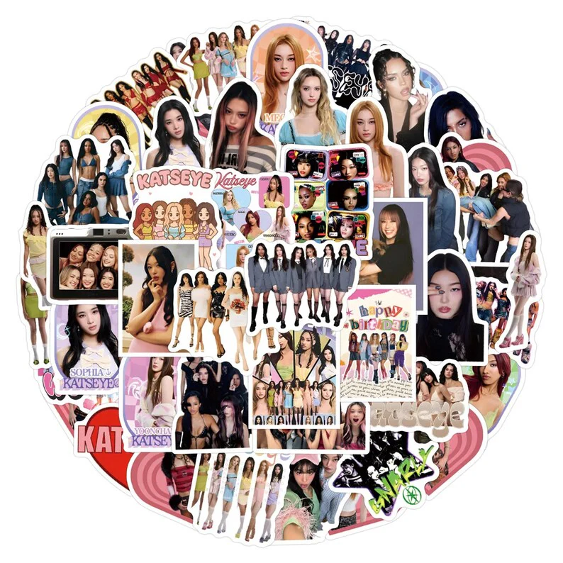 Katseye Kpop Girl Group Stickers Graffiti Diy Pack For Fans - KATSEYE MERCH​
