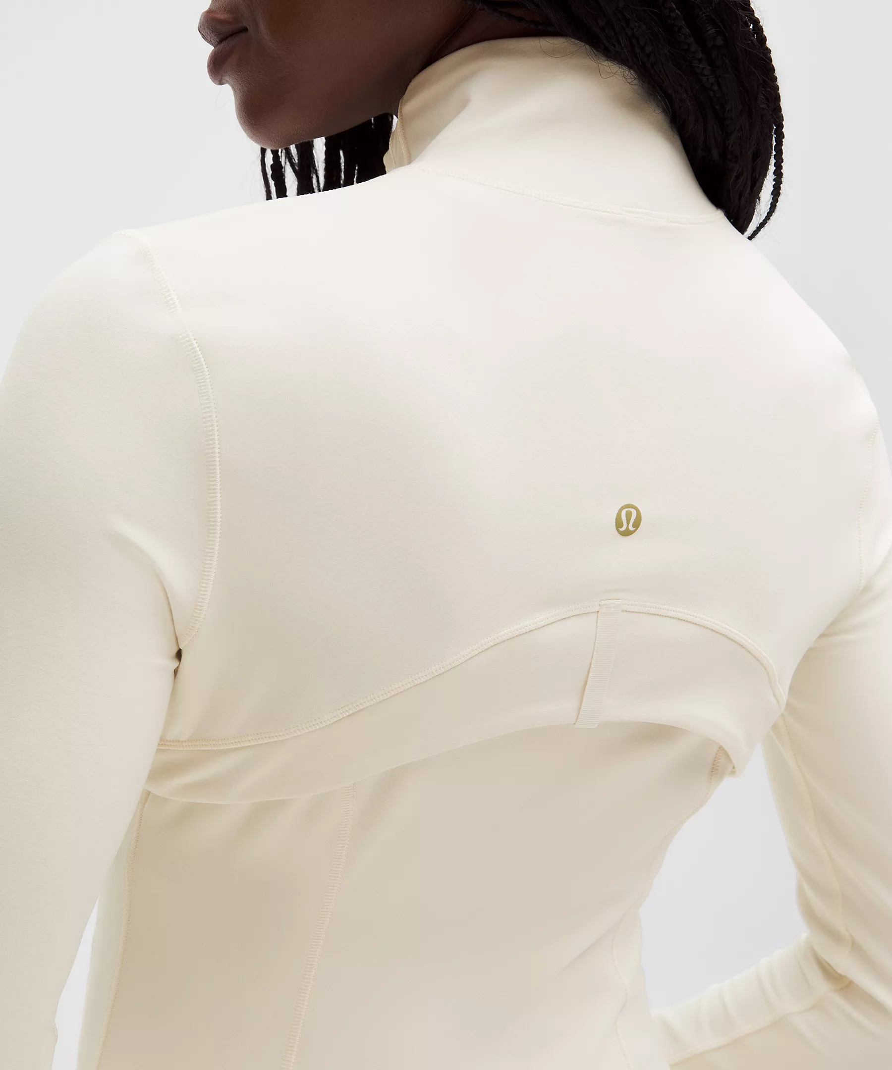 [Fast Ship From US Warehouse]Women's Cropped Slim Fit Gold Zipper Yoga Jacket - Lulualo