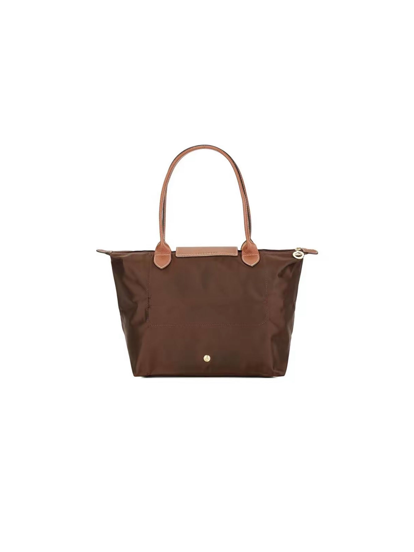 [Fast Ship From US Warehouse]Classic Leather Trim Nylon Tote Handbag - Lulualo