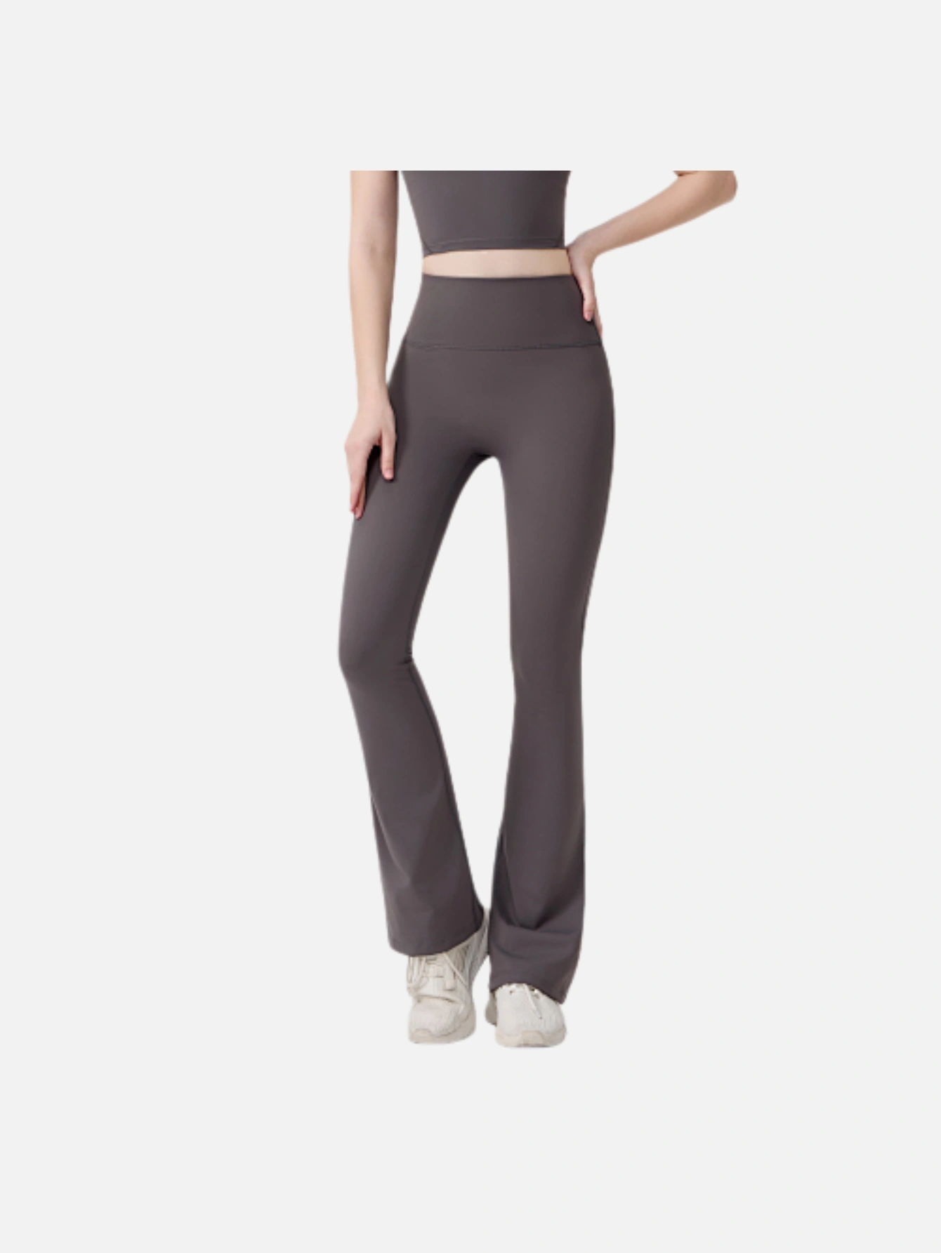 Women's High-Waist Split Flare Yoga Pants - Lulualo
