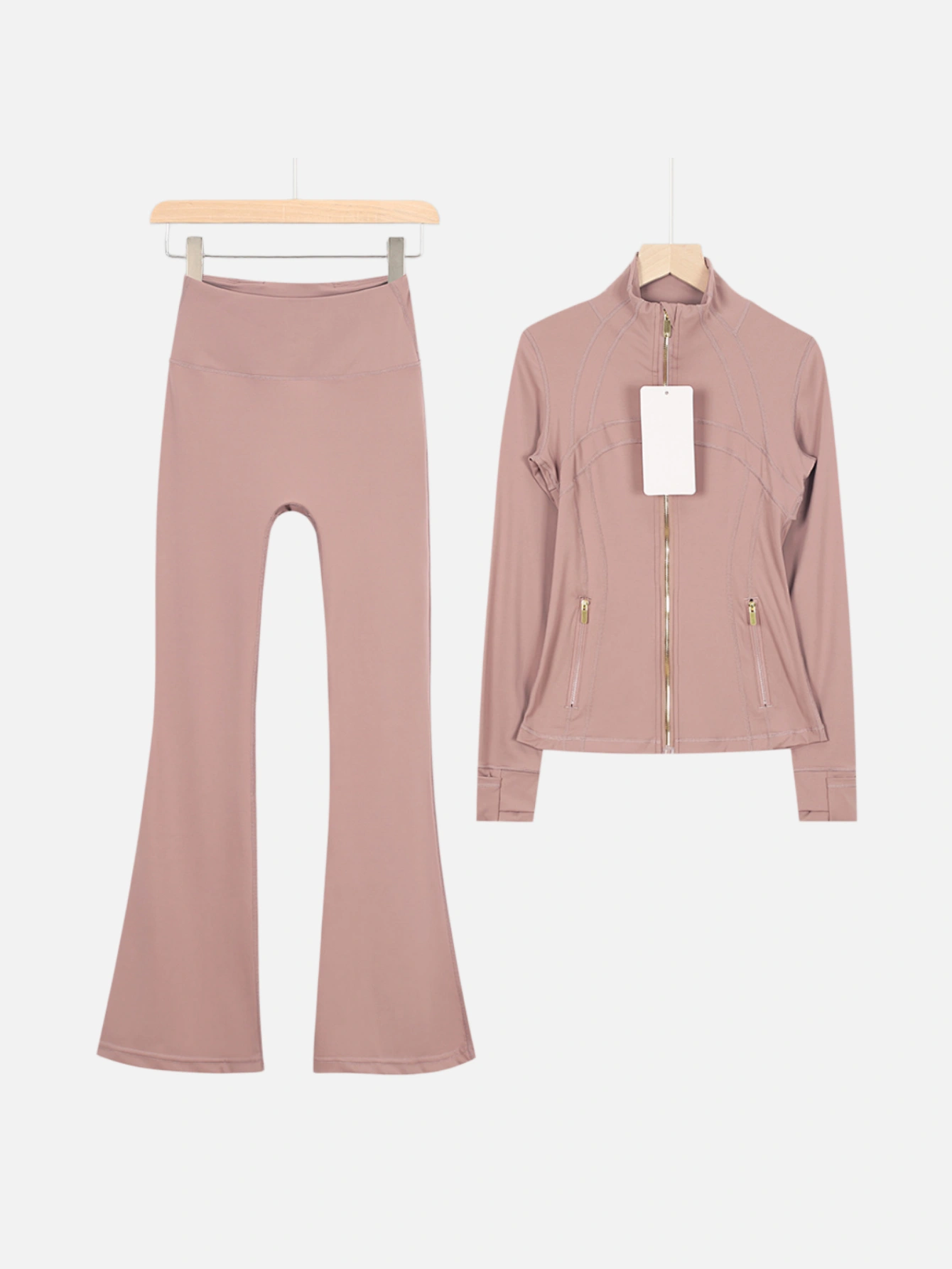 lululemon Zip-Up Jacket & Flared Leggings 2-Piece Set - Lulualo