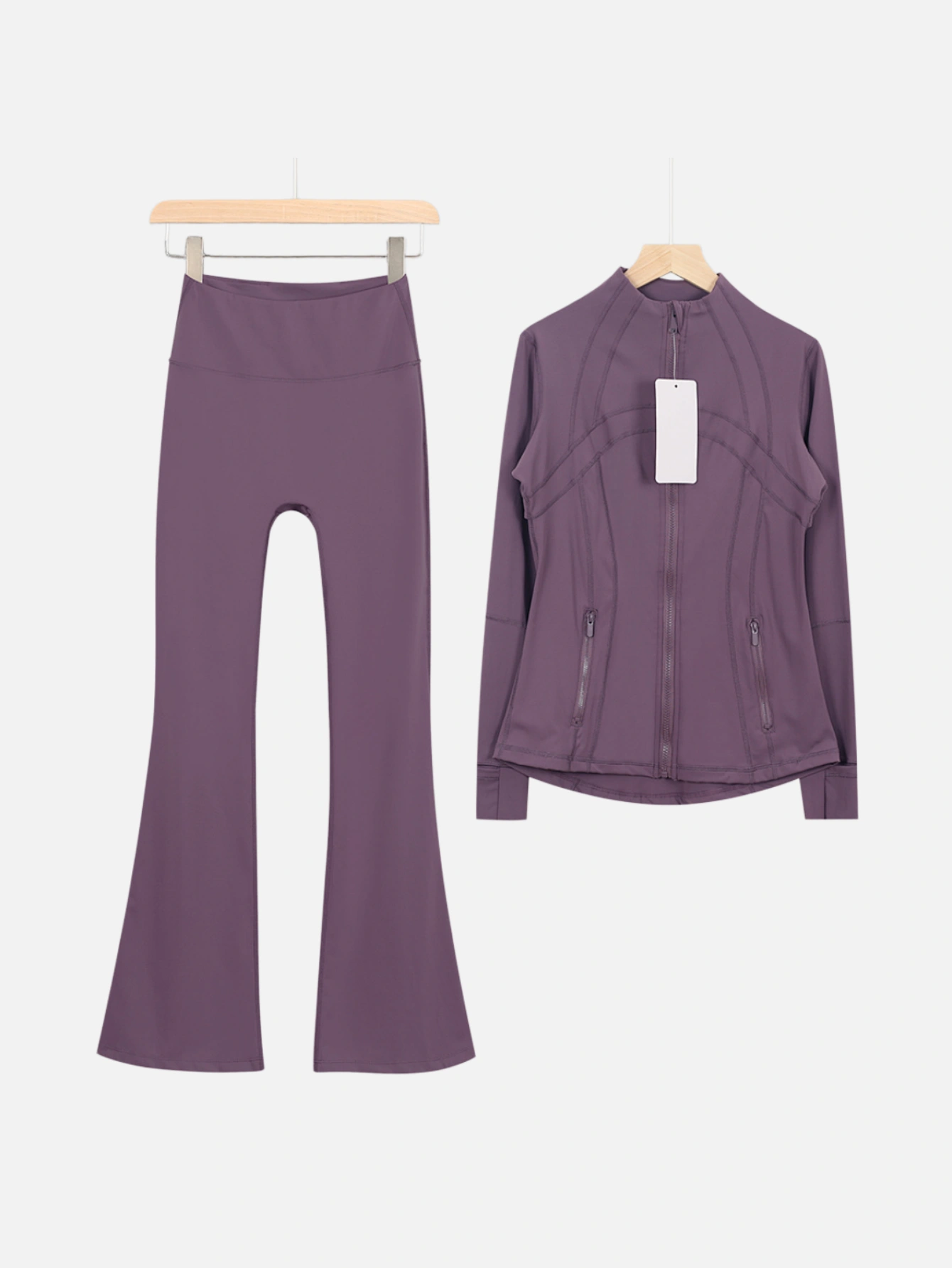 lululemon Zip-Up Jacket & Flared Pants 2-Piece Set - Lulualo