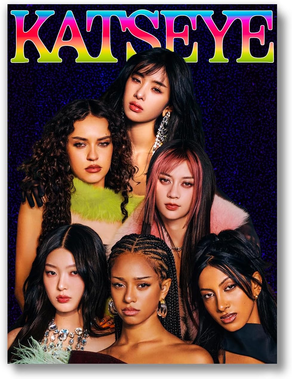 Katseye Kpop Poster Unframed 12x16 Teen Girl Wall Art - KATSEYE MERCH​