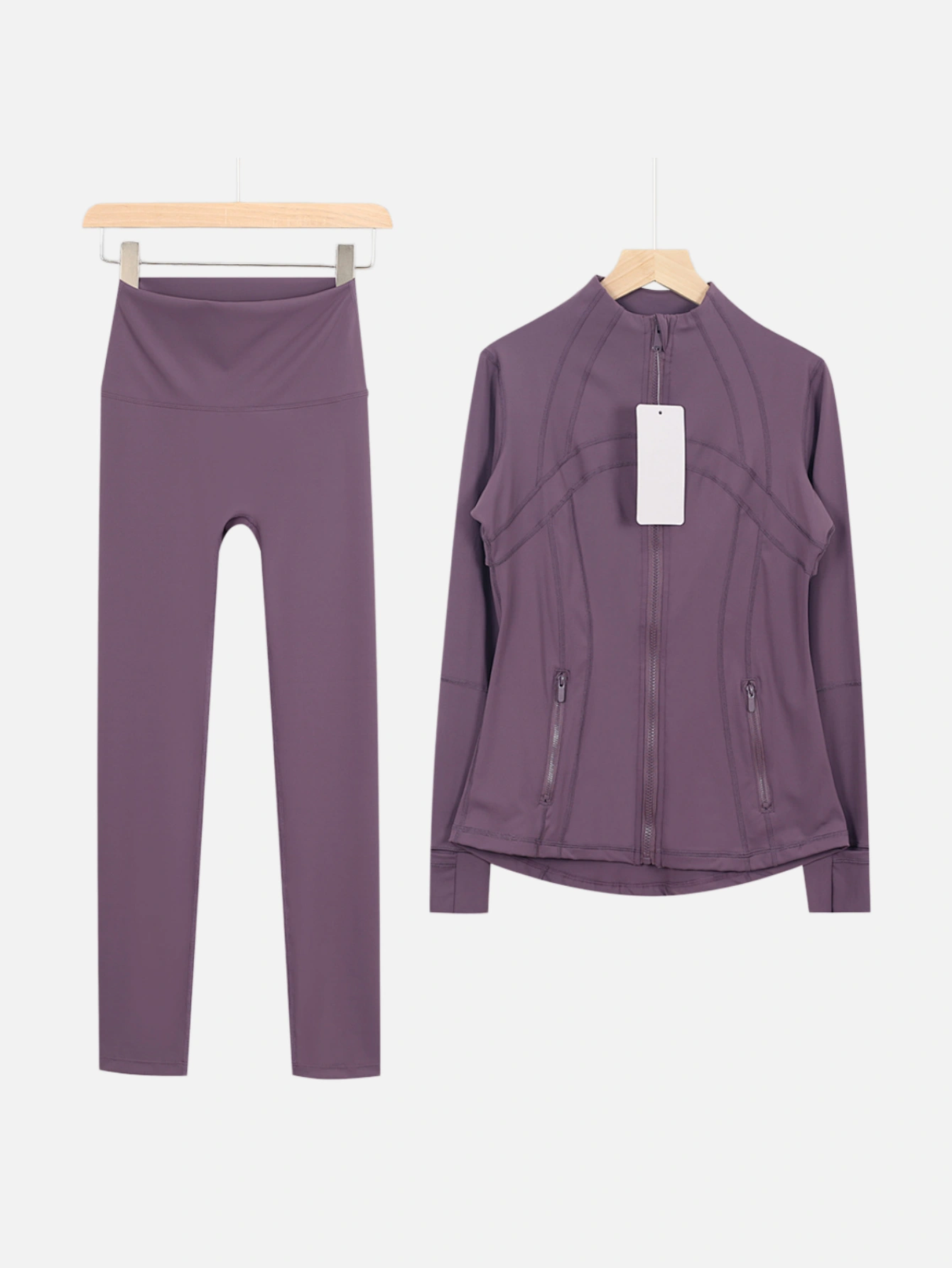 lululemon Zip-Up Jacket & High-Waist Slim Pants 2-Piece Set - Lulualo