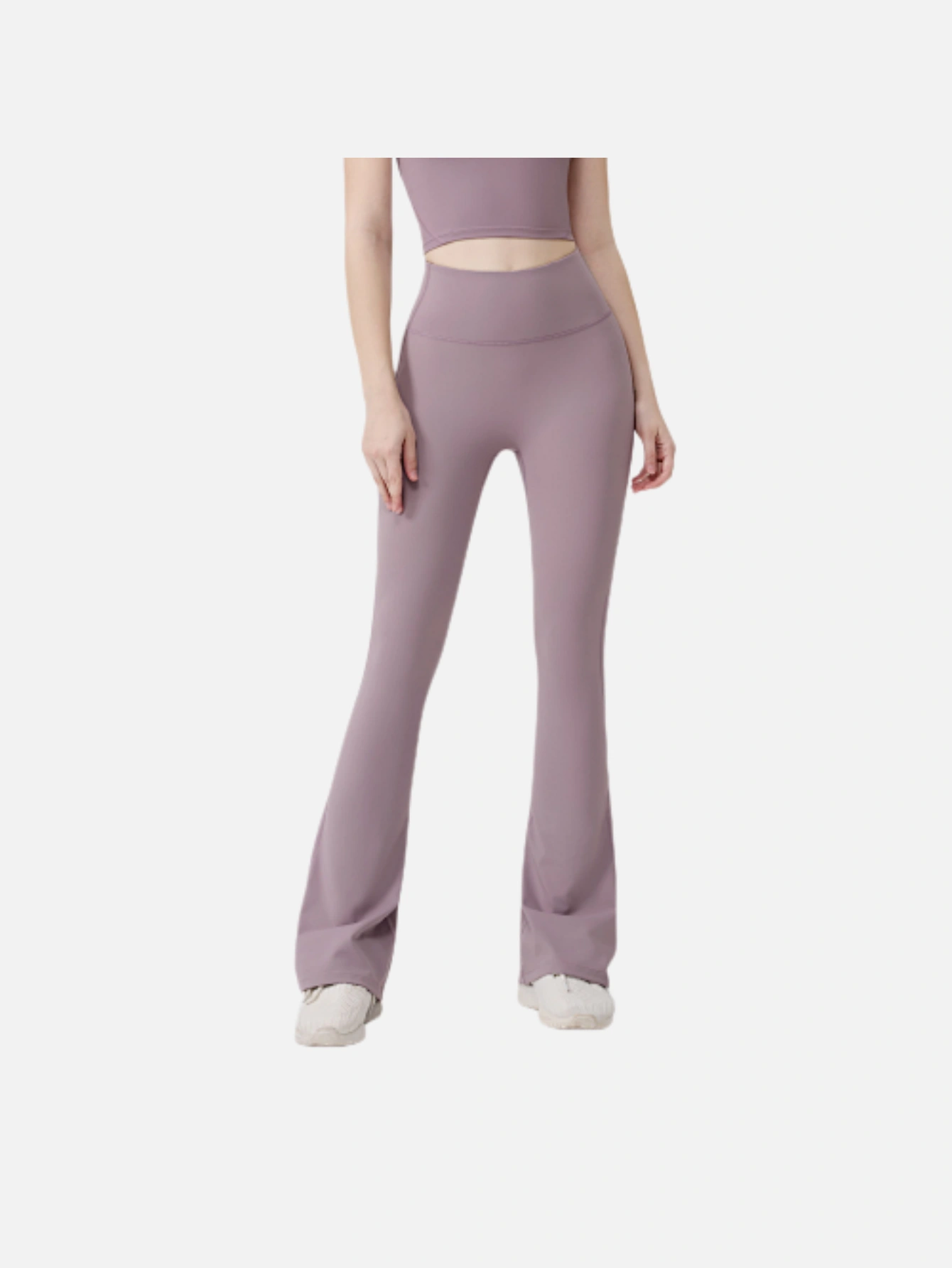 Women's High-Waist Split Flare Yoga Pants - Lulualo