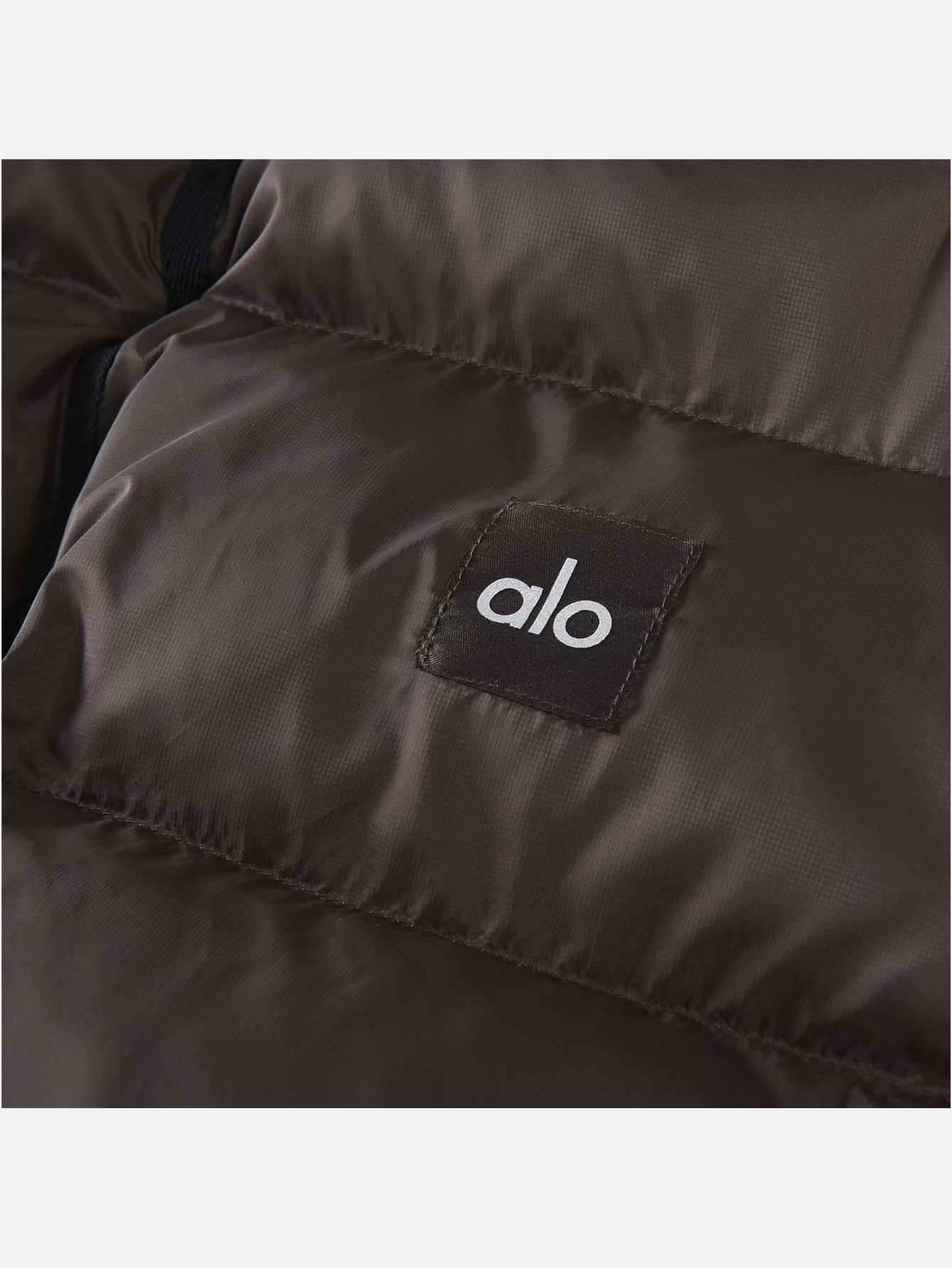 Alo Aspen Love Cropped Hooded Puffer Jacket - Coffee Brown - Lulualo